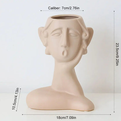 Nordic Creative Ceramic Vase for Home Decoration