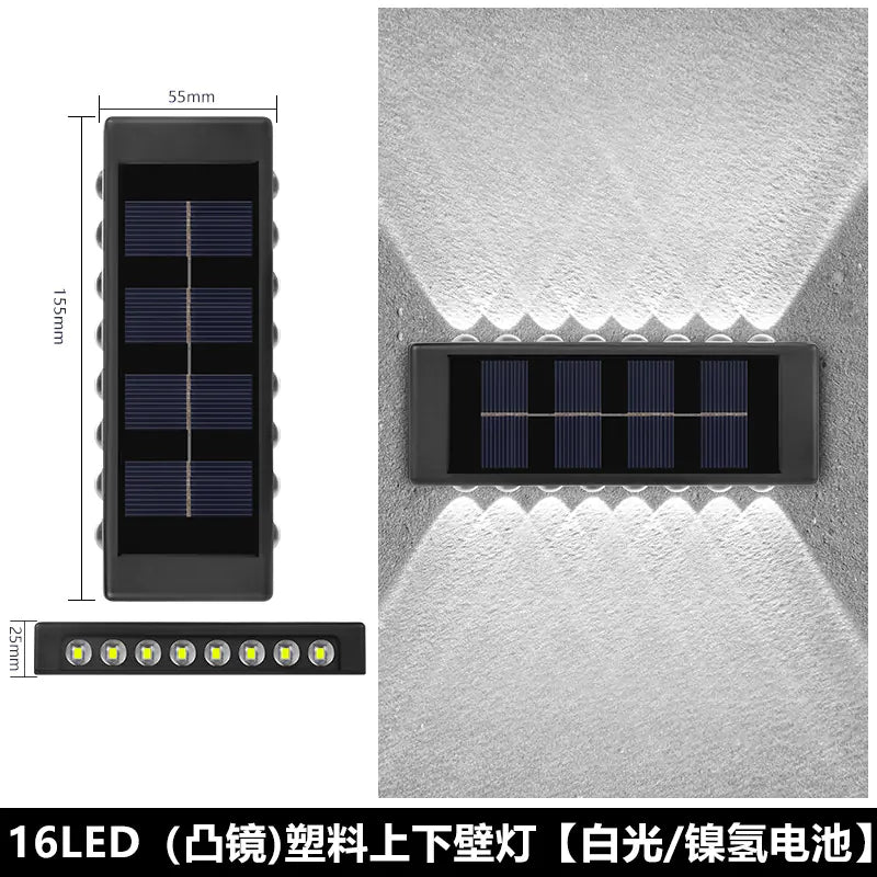 Solar Outdoor Wall Light for Home Garden Decoration