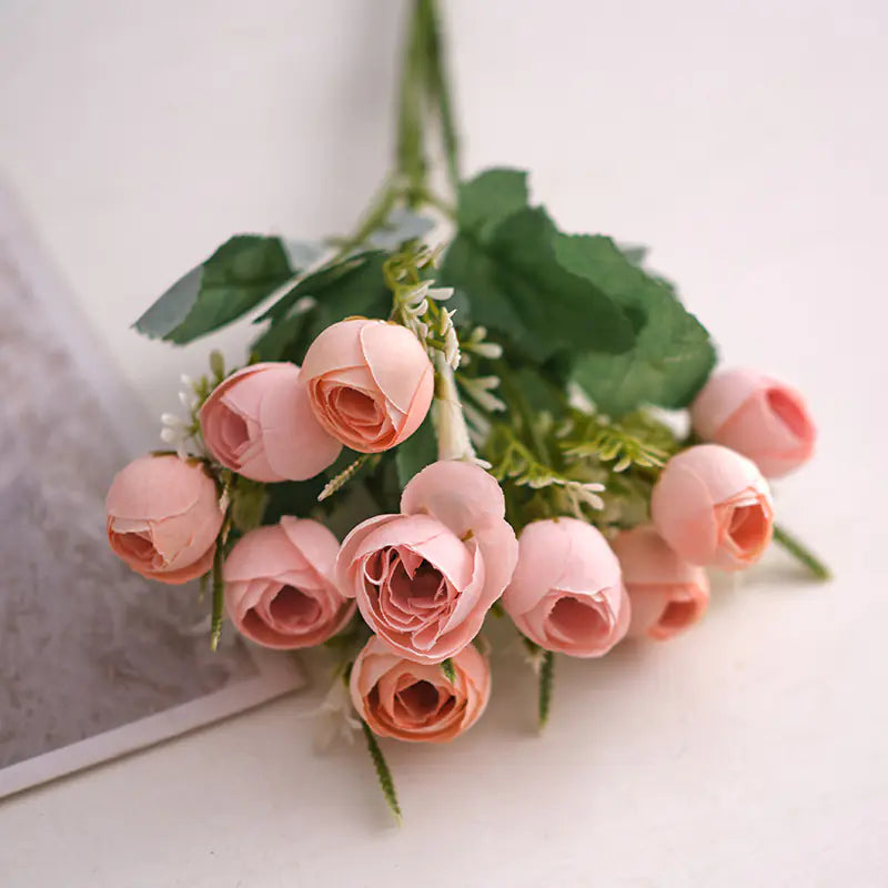 Home Decor Faux Flower Vase for Table Decoration
